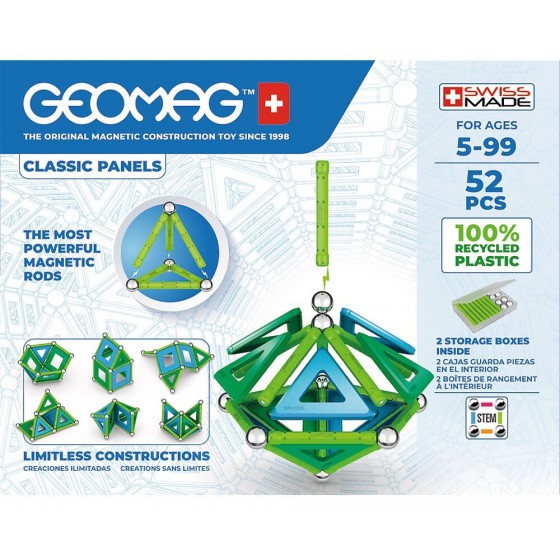 Jeu de construction magnétique Geomag Classic Green Line junior