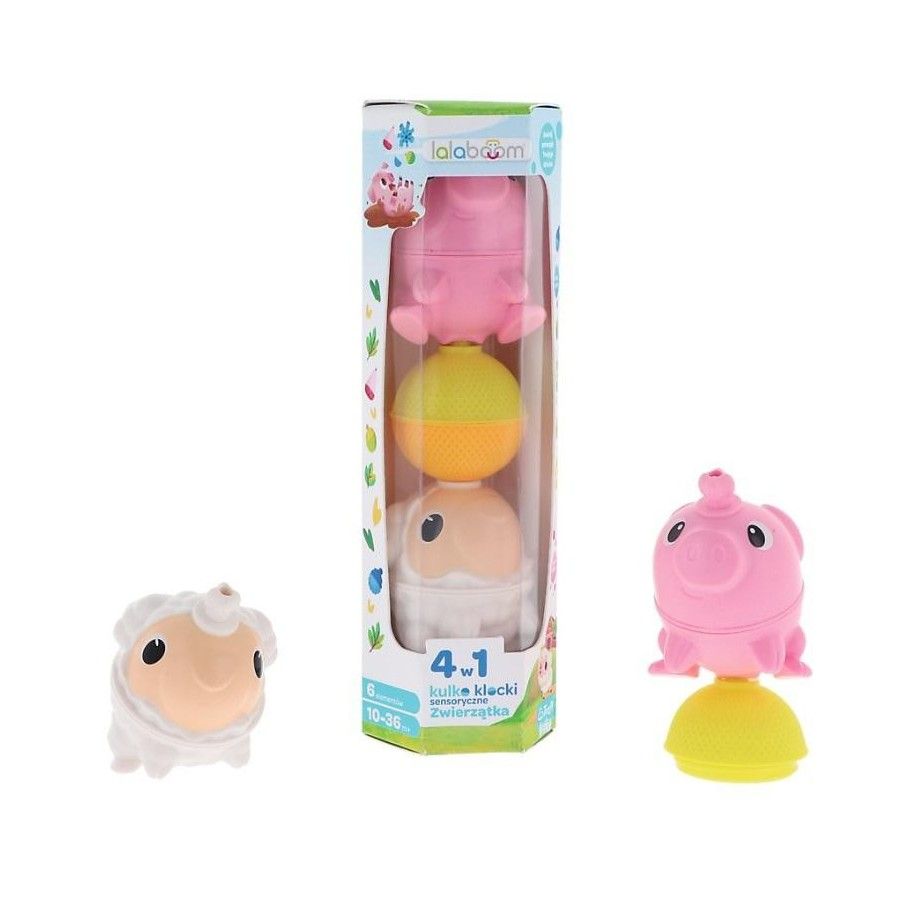 Lalaboom Kit-Klocks - Farm Djur: Gris