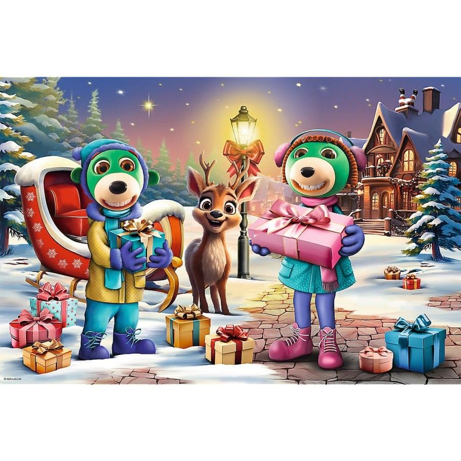 Trefl Puzzle maxi 24el. Christmas Edition - Rodzina Treflików