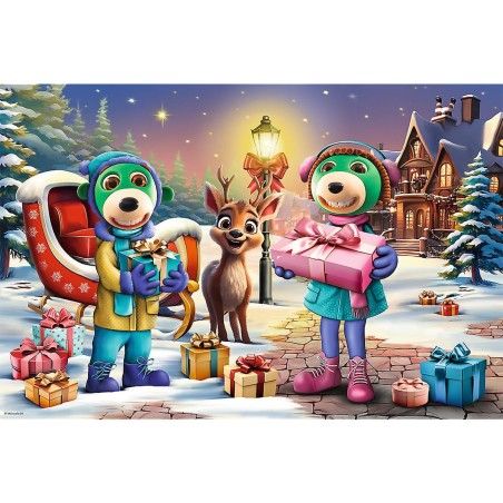 Trefl Maxi 24EL Puzzle. Vianočné vydanie - Rodina Treflików