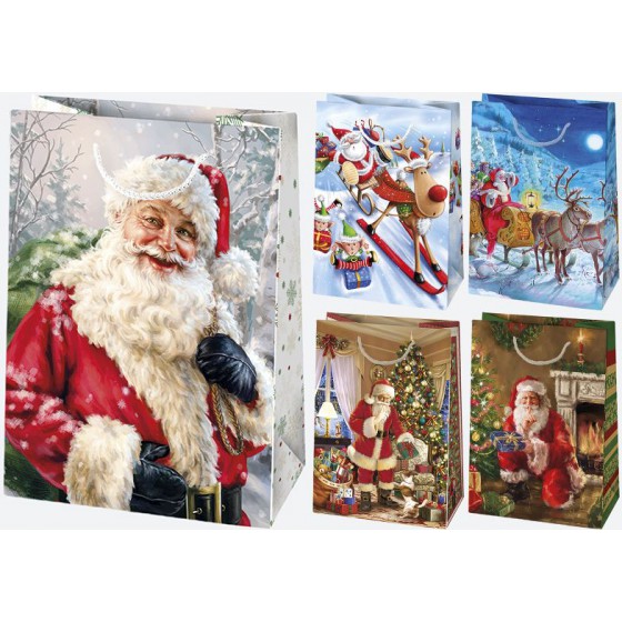 Pol-Mak Sac décoratif T5 230x320x110 Set étoile 79 Père Noël -