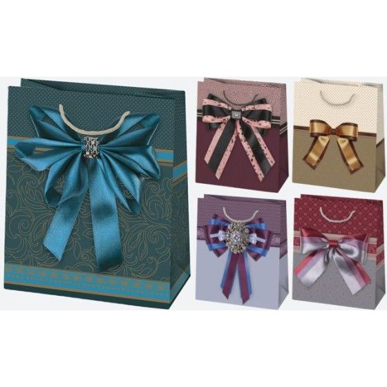 Pol-Mak Decorative handbag T4 190x230x105 General zest. 98 Graphics - photo, bow 1pc.
