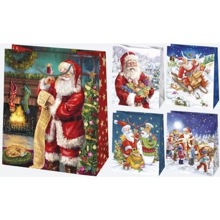 Pol-Mak Декоративна сумочка T4 190x230x105 лак. Asterisk Set 67 Santa 1PC.