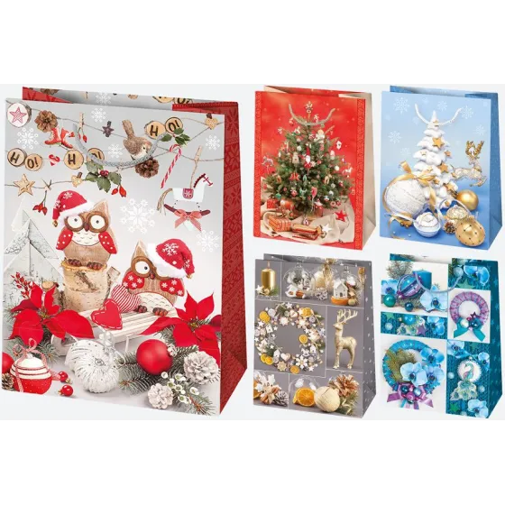 Pol-Mak Dekoratív kézitáska t17 405 x 560 x 250 csillag zest. 