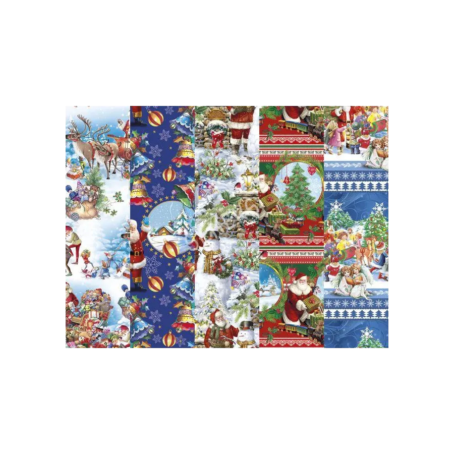 Pol-Mak Dekoratív papír a Rolls 70x100 Star Set 161