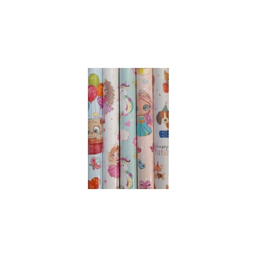 Pol-Mak Papier ozdobny w rolkach 70x100 zestaw 203 grafika -