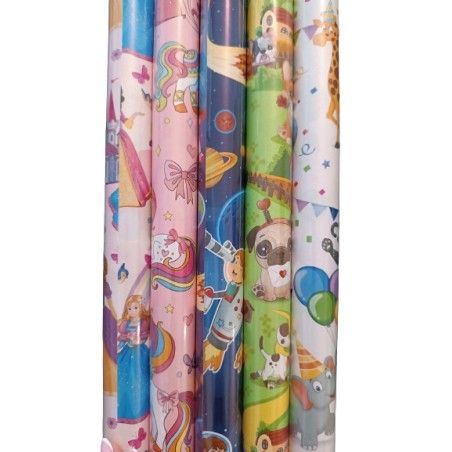 Pol-Mak Decorative paper in rolls 70x200, set of 25, children's - fairy tale, graphics 1 pc.