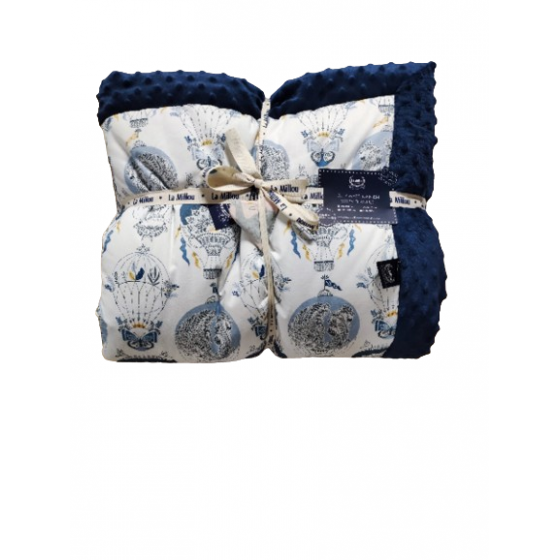 LA MILLOU 温暖水貂毛毯 - XL - 卡帕多西亚天空 - 海军蓝