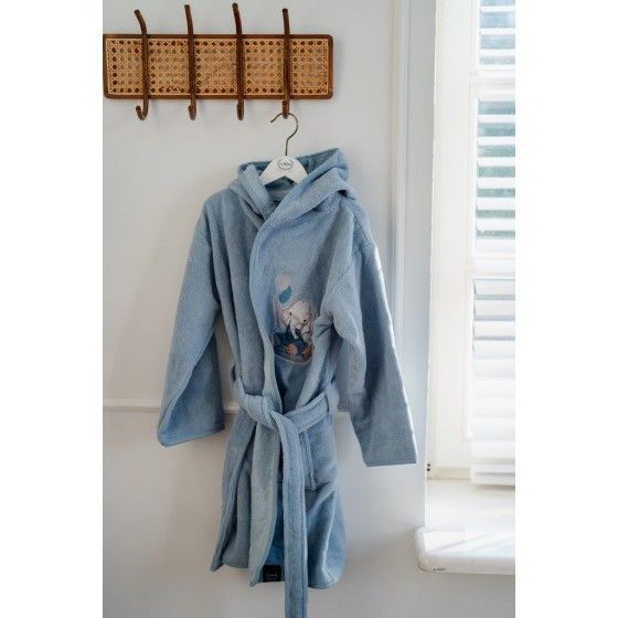 LA MIGROW BAMBOO ХАЛАТ - S - СІМБОЙ MAJA HYZY DUSTY BLUE