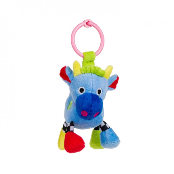 Canpol Jouet sonore - Animaux fous vache bleue