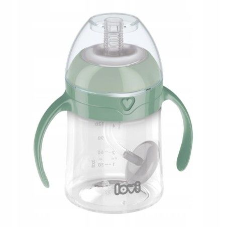 LOVI La première tasse avec une paille mortelle LOVI 150 ml vert