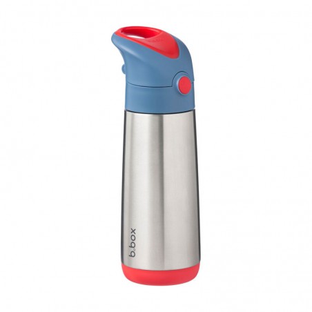 B.box bouteille thermique - bidon pour enfant avec une paille de 500 ml Blue Blaze