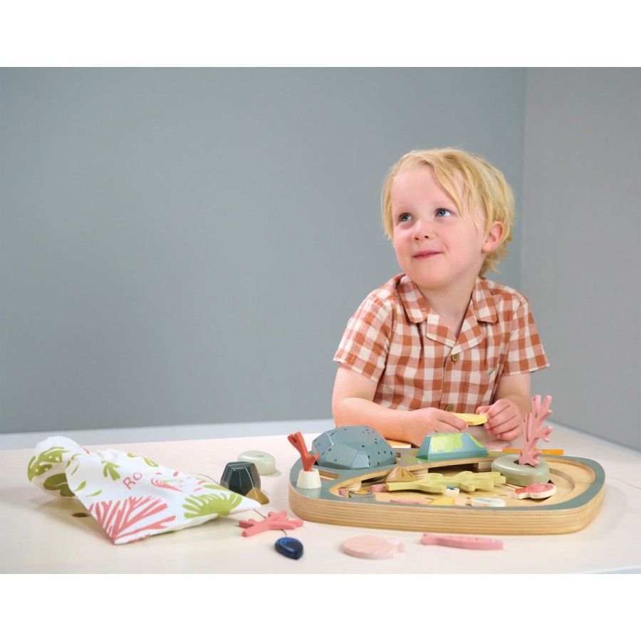 Tender Leaf Toys Set créatif avec éléments en bois - Océan