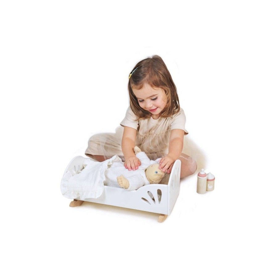 Tender Leaf Toys Berceau de poupée avec accessoires