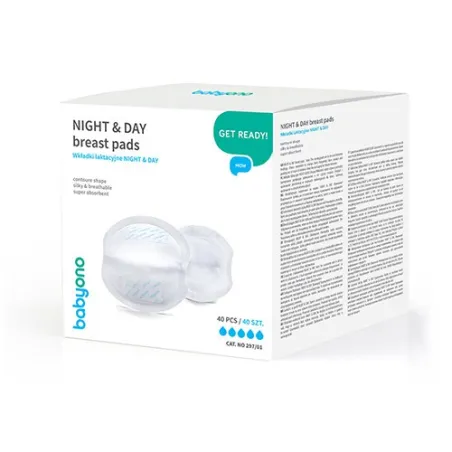 Babyono Night & Day Lactation Inserts 40pcs