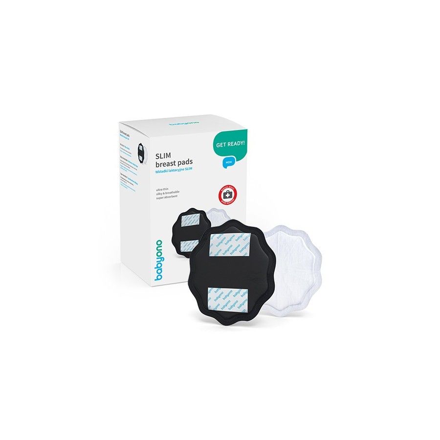 Babyono Wkładki laktacyjne czarne NATURAL NURSING 24szt