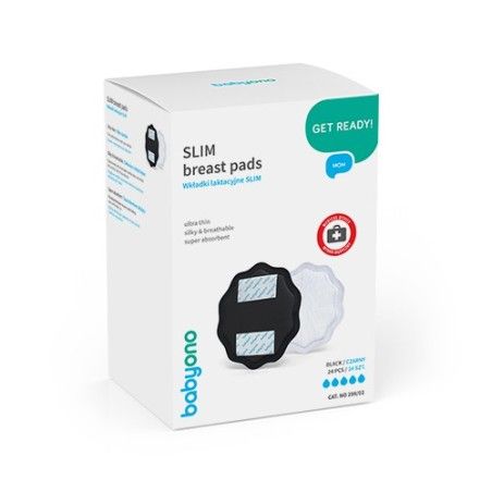 Babyono Black Fondos Natural Nursing 24pcs