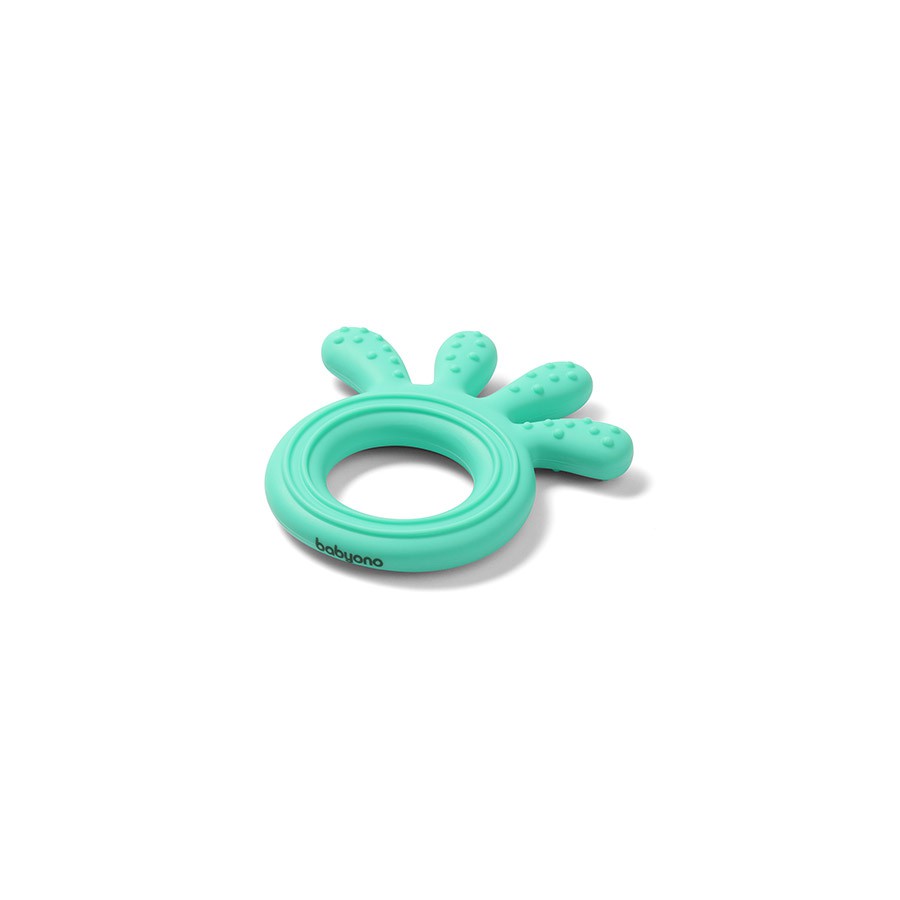 Babyono Gryzak silikonowy OCTOPUS green - 5901435412336