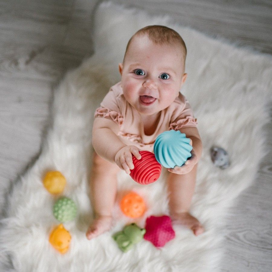 Babyono Piłeczki sensoryczne zestaw 4szt