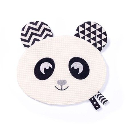 Babyono Cuddly - Rustic Happy Panda Blink & Smile
