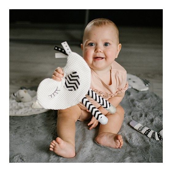 Babyono Przytulanka - szeleścik LITTLE BIRDIE BLINK & SMILE