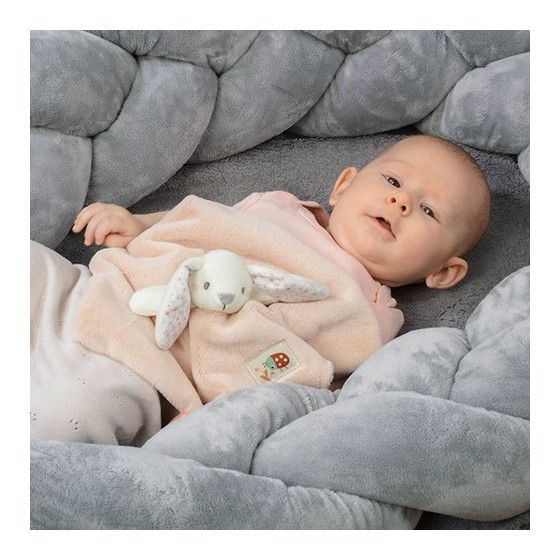 Babyono Przytulanka kocyk BABY BUNNY