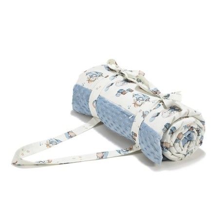 La Millou Picnic Blanket Minky - XL - Simbo by Maja Hyzy - Wind Blue