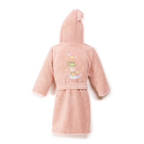 La Millou Bambusz fürdőköpeny - S - Békák Por Pink -