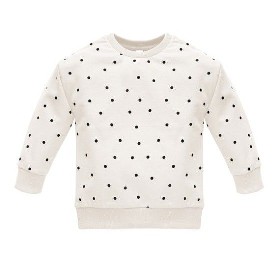 PINOKIO Sweatshirt Tres Bien Ecru polka dot 68