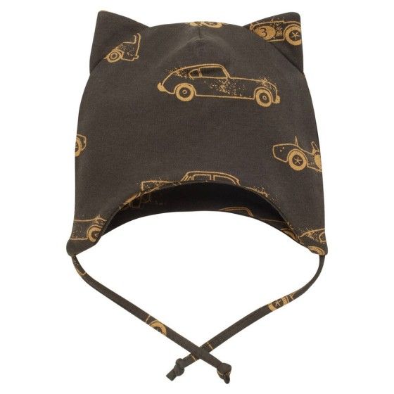 PINOKIO CZAPKA NIEMOWLĘCA GRAFITOWY, AUTKA OLD CARS 56