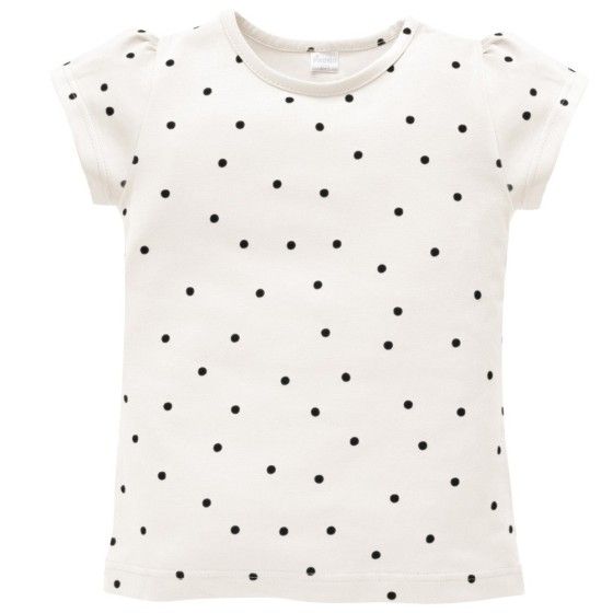 PINOKIO GIRLS BLOUSE Short Sleeve Ecru, Peas TRES Bien 86