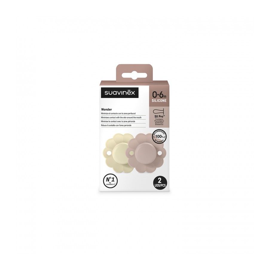 SUAVINEX FYSIOLOGISCHE SCHLANGE SX PRO WONDER 0-6M WEISSCAP