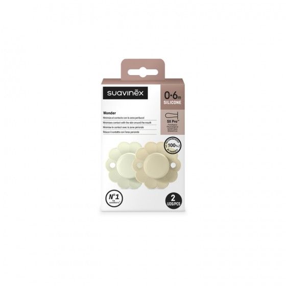 SUAVINEX Fyziologický cumlík SX PRO WONDER 0-6M takmer