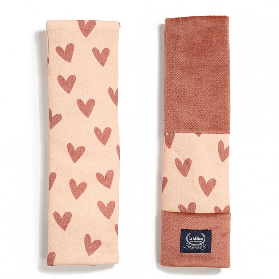 LA MILLOU OCHRANIACZE NA PASY - HEARTBEAT PINK - GINGER VELVET