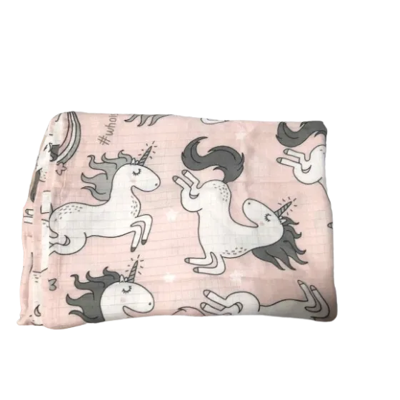 LA MILLOU BAMBOO MUSLIN WRAPPER - UNICORN SUGAR BEBE - 