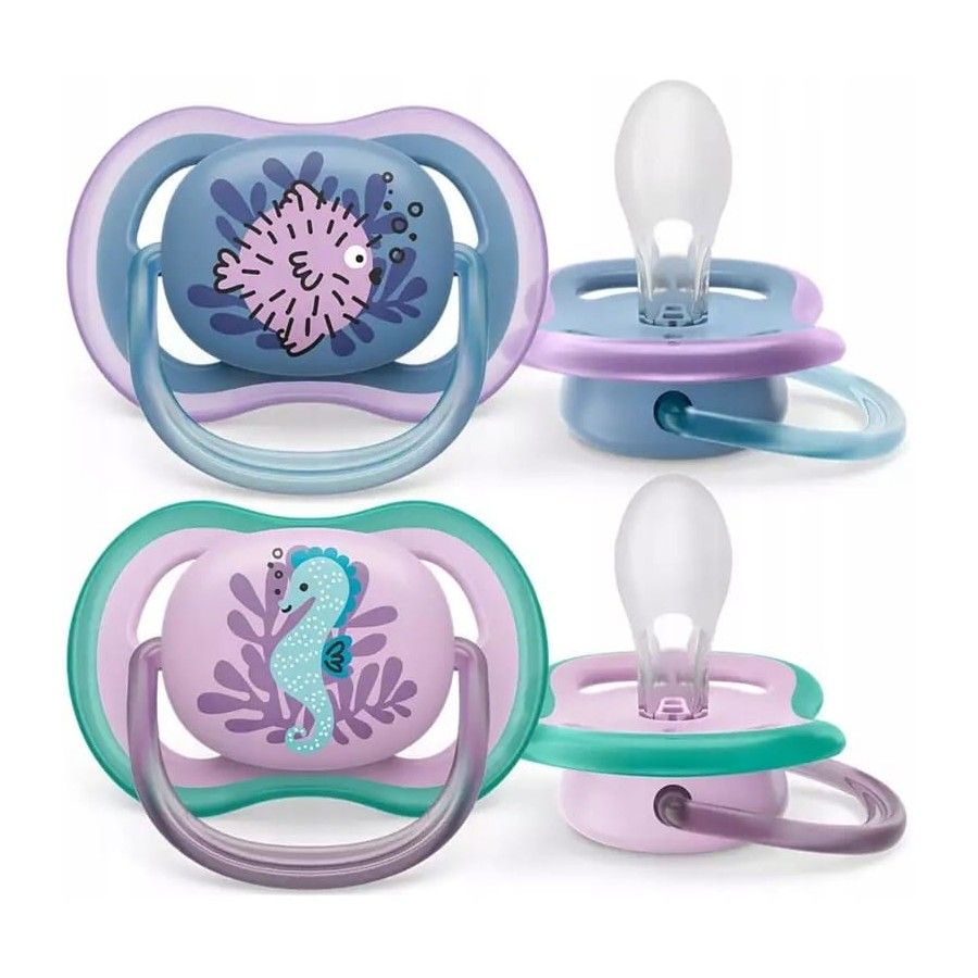 Philips Avent ultra air Smoczek girl fiolet 6-18 m
