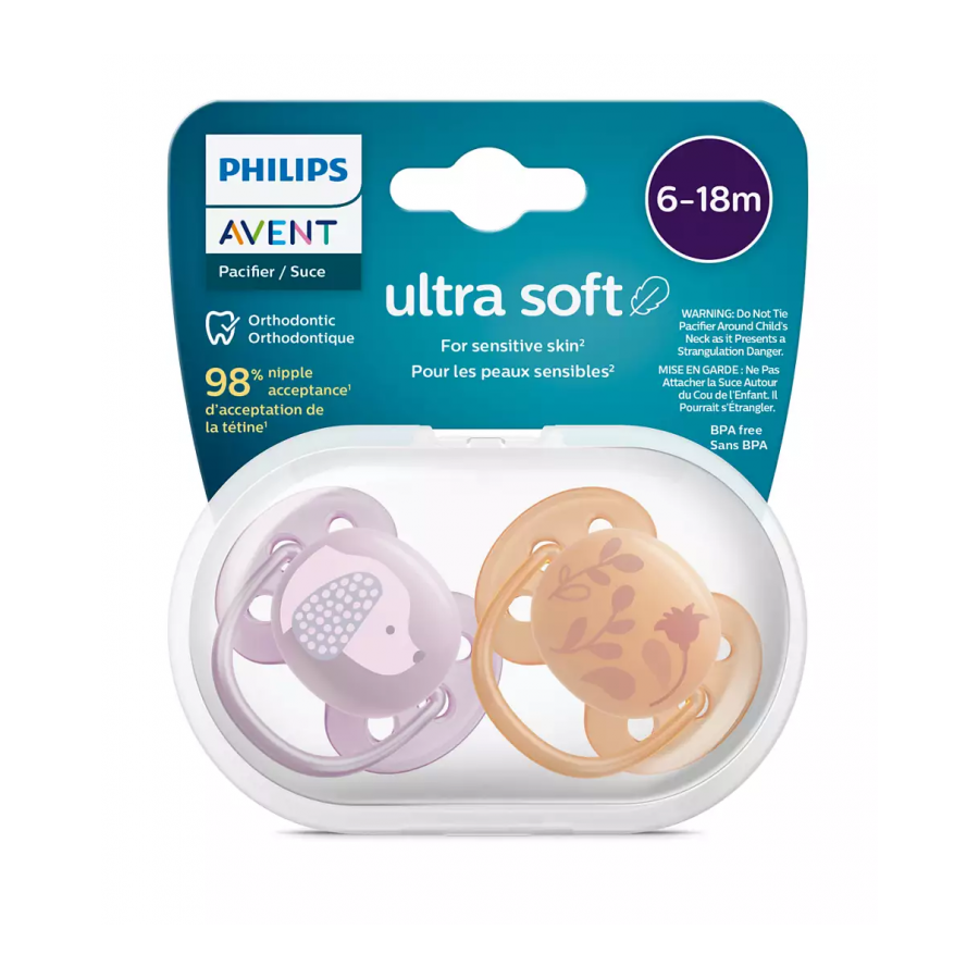 Philips Avent ultra soft Smoczek deco girl 6-18m - 8720689016735