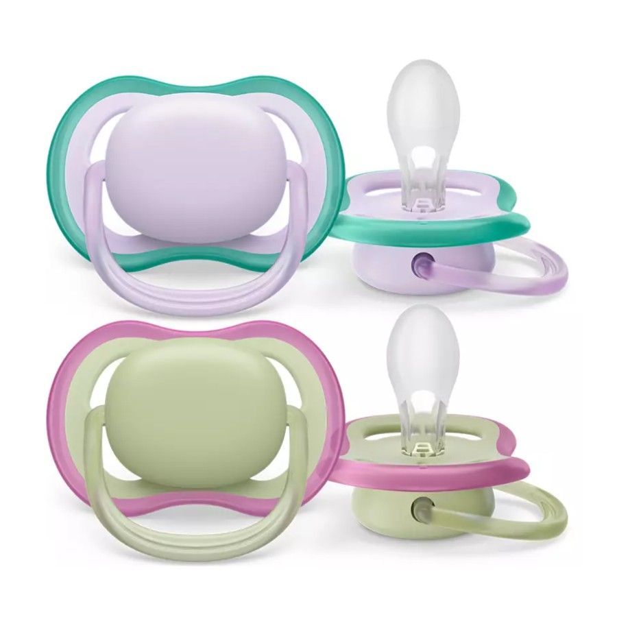 Philips Avent ultra air Smoczek girl fiolet zieleń 0-6 m