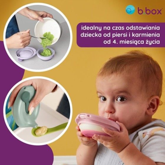 b.box Запоўніце + Feed Сіліконавы чаша з ўздым