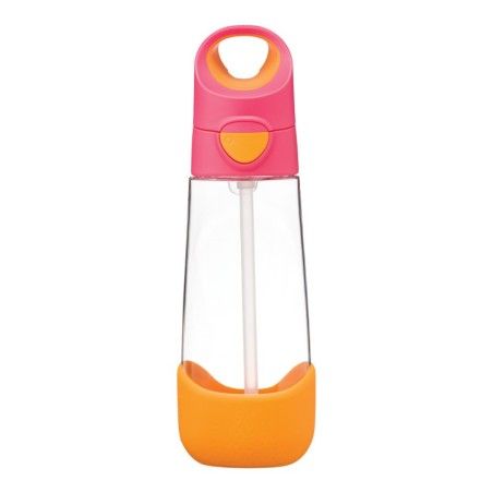 b.box Bouteille pour bébé avec une paille de tritan 600 ml Strawberry Shake