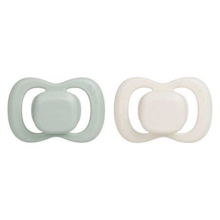 b.box Pacifier for a baby 2 units - symmetrical silicone 6 months + szałwia / vanilla,