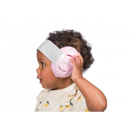 Dooky Słuchawki ochronne Baby Earmuff pink 0-3 l - 5038278013953