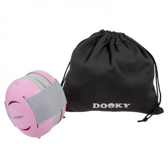 Dooky Słuchawki ochronne Baby Earmuff pink 0-3 l - 5038278013953