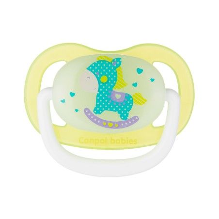 Canpol Sm. Sedative Silicone Anatomical 0-6 M-CY Leksaker Grön