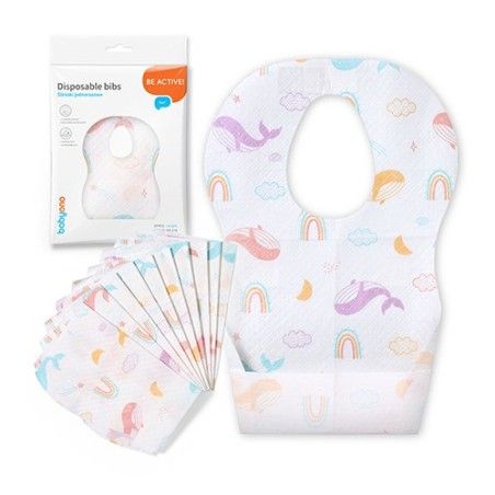 Babyono Bavoir jetable 10 pièces