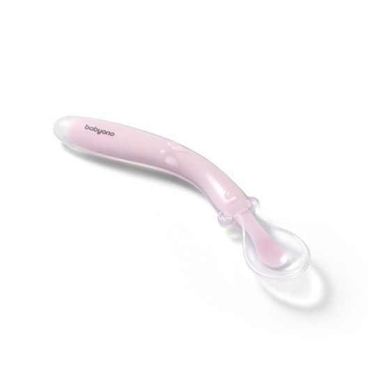 Babyono elasztikus szilikon teáskanál rózsaszín - 5901435415795