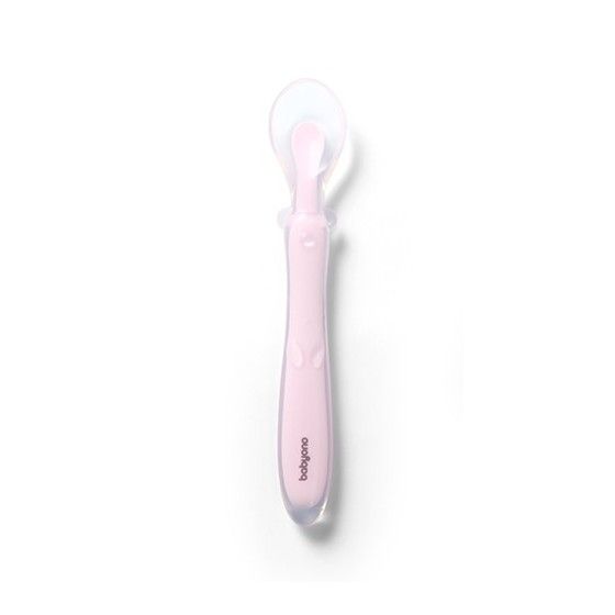 Babyono elasztikus szilikon teáskanál rózsaszín - 5901435415795