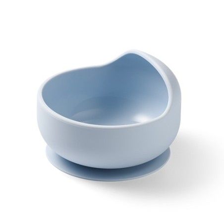 Papillon Un bol en silicone avec une sucette bleue