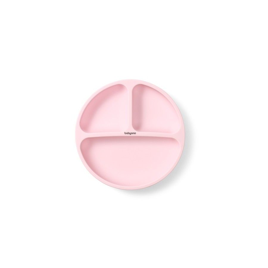 Une soucoupe en silicone rose