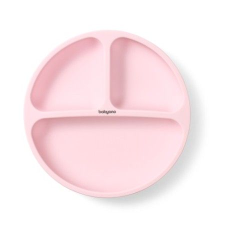 Une soucoupe en silicone rose